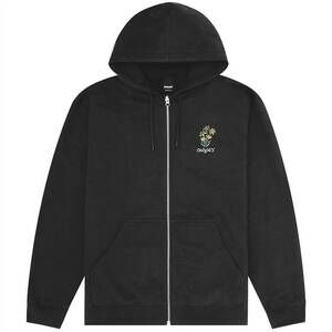 NEW ONLY NY women's bouquet zip hoodie in black